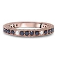 thumbnail image 2 of Pompeii 14k Pink Rose Gold 7/8ct Black & White Diamond Wedding Ring (G/H,I1), 2 of 3