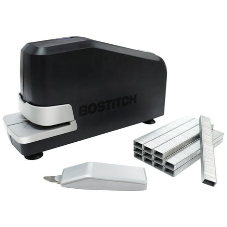 Bostitch Office Impulse Heavy Duty Electric Stapler Value Pack, 30 Sheet Capacity, Includes 5,000 Staples & Staple Remover, No-Jam, Faster Stapling, Blac