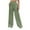 Army Green-05, variant on REALiKUN Cotton Linen Pants Women Bootcut Linen Wide Leg Pants Elastic High Waisted Trousers Palazzo Pants Baggy Lounge Pants