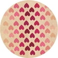thumbnail image 1 of Ahgly Company Machine Washable Indoor Round Transitional Deep Peach Orange Area Rugs, 5' Round, 1 of 7
