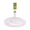 thumbnail image 4 of Milaget Ceiling Fan with Light E27 Dimmable LED Lighting Ceiling Fans for Study Home White A, 4 of 9