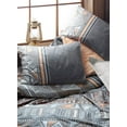 thumbnail image 2 of SUSSEXHOME Aztec Gray %100 Cotton Duvet Cover Set, Queen Size Duvet Cover, 1 Duvet Cover, 1 Fitted Sheet and 2 Pillowcases, Iron Safe, Hypoallergenic, Breathable Bedding Set, 2 of 4