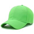 thumbnail image 1 of Solid Color Hat Female Face Small Spring And Summer Black Casual And Versatile Baseball Cap Sunshade Sunscreen Cap Man FluorescentGreen, 1 of 6
