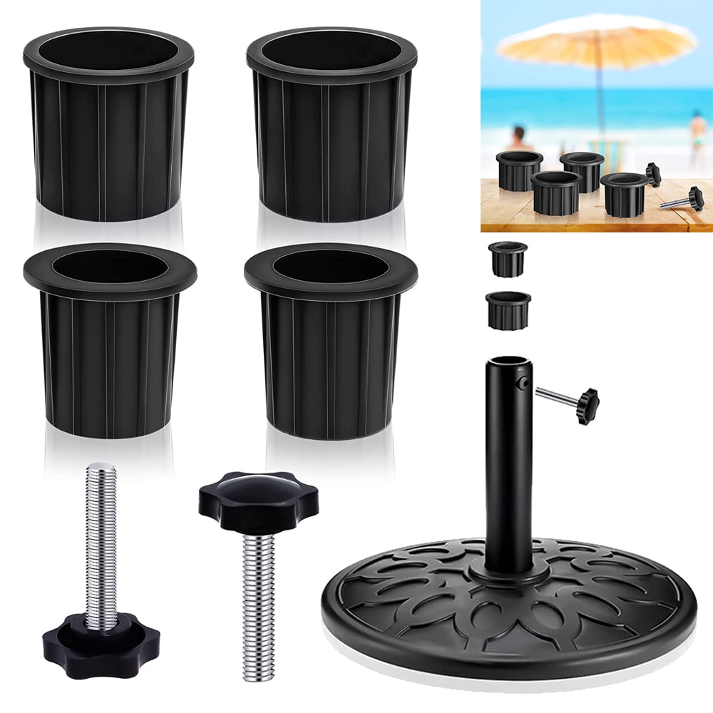 6PCS Umbrella Base Stand Hole Ring Plug Cover and Cap Patio Umbrella
