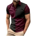 thumbnail image 2 of pstuiky camisetas camisas para hombre, Camisa tipo blusa de manga larga con cuello vuelto y solapa con estampado de botones para hombre ropa de hombre m, 2 of 3