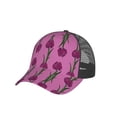 thumbnail image 6 of Lsque Tulips Flowers Printed Trucker Hat - Baseball Cap for Men Women - Breathable Mesh Side, Adjustable Fit - for Casual Wear, 6 of 7