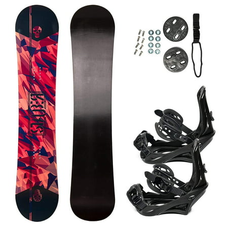 STAUBER Summit Snowboard & Binding Package Sizes 128, 133, 138, 143, 148,153,158, 161- Best All Terrain, Twin Directional, Hybrid Profile - Adjustable Bindings - Designed for All Levels 143