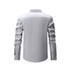 thumbnail image 3 of Blusa y camisa de manga larga con cuello alto para hombre, informal, de color liso, con cuello alto, manga larga, bolsillo con medio botón, blusa de poliéster para hombre, 3 of 3