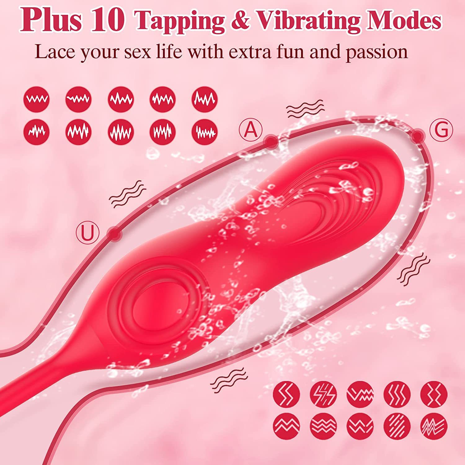 3in1 Heating Rabbit Vibrator Women Clitoris G Spot Stimulator Powerful