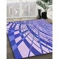 thumbnail image 3 of Ahgly Company Machine Washable Indoor Round Transitional Mauve Purple Area Rugs, 3' Round, 3 of 7