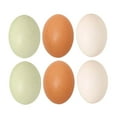 thumbnail image 6 of MLINS Realistic Wooden Eggs for Decor Quality Natural Wood Material Assorted Color 6 Pcs, 6 of 8