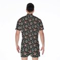 thumbnail image 2 of Pirate Theme Pattern Short Sleeve Men'S Rompers, Pirate Casual Summer Jumpsuits Outfit, 2 of 4