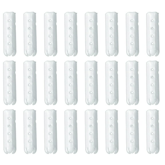 Uxcell 24Pcs Shoelace Tips, Alloy 23mm Open Mouth Aglets Shoes Lace Cords End Tip Cap Replacement for DIY Clothes Strings, White