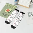 thumbnail image 7 of Fuzoiu Alpacas and Hearts Print Adult Socks, Crew Moisture-wicking Socks, Unisex Cushion Crew Socks,Casual Sports Ankle Socks, 7 of 7