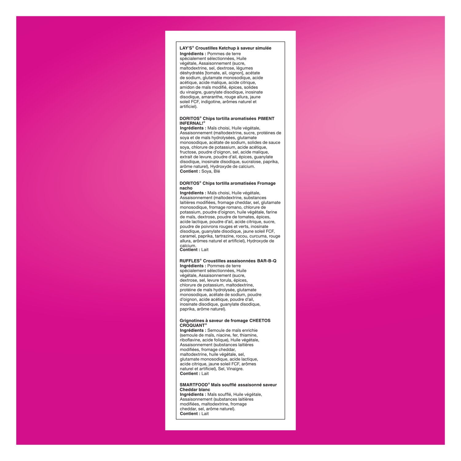 Frito-Lay Flavour Mix Snacks Variety Pack 42 bags, 1,116 g.