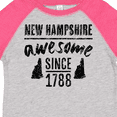 thumbnail image 4 of Inktastic New Hampshire Awesome Since 1788 Boys or Girls Toddler T-Shirt, 4 of 5