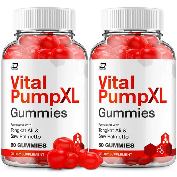 Vital Pump XL Keto ACV Gummies Supplement – VitalPumpXL ACV Gummy Apple Cider Vinegar 1000MG, 2 Pack, 120 Gummies