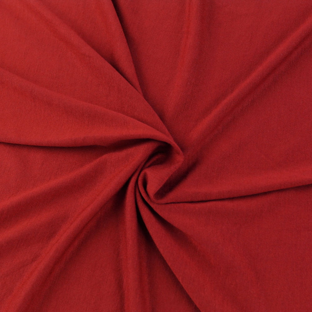 FREE SHIPPING!!! Red Rayon Jersey Stretch Knit Fabric Medium Weight