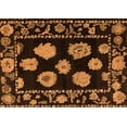 thumbnail image 1 of Ahgly Company Indoor Rectangle Abstract Orange Modern Area Rugs, 5' x 7', 1 of 4
