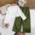 thumbnail image 7 of TIREOW Girls Outfits Fashion Round Neck Long Sleeve Cropped Pullover Top and Cargo Pants Casual Streetwear 2 Piece Set, 7 of 7