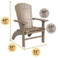 thumbnail image 3 of DutchCrafters Poly Fanback EZ-Access Adirondack Chair (Brown), 3 of 8