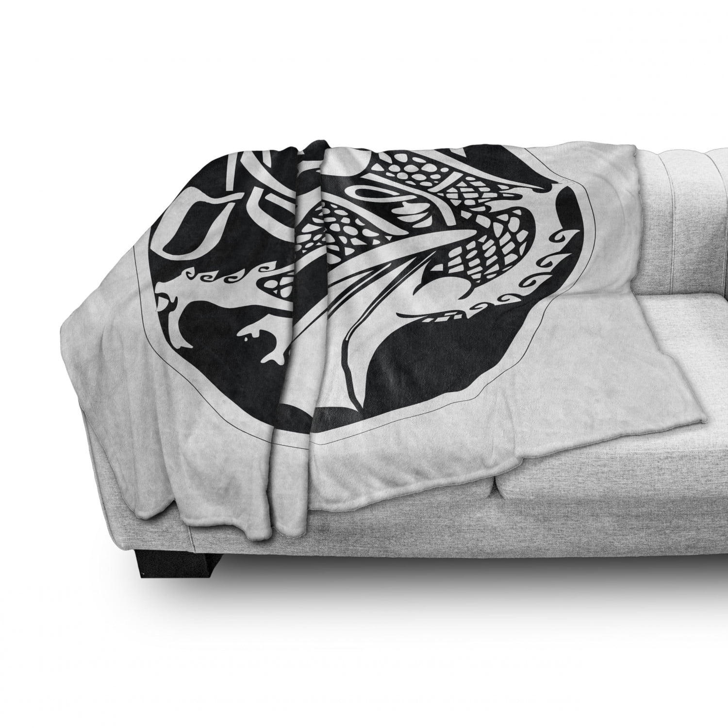 Astronomical Druidic of a Mythical Dragon in Round Shape Form Background Black and White Cozy Plush for Indoor and Outdoor Use Ambesonne Celtic Soft Flannel Fleece Throw Blanket 50 x 60 Astronomical Druidic of a Mythical Dragon in Round Shape Form Background Black and White Cozy Plush for Indoor and Outdoor Use Ambesonne Celtic Soft Flannel Fleece Throw Blanket 50 x 60