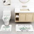 thumbnail image 3 of 4 Pcs Rustic Sunflower Shower Curtain Sets with Non-Slip Rug, Toilet Lid Cover and Bath Mat, Country Inspirational Shower Curtain with Hooks, Barn Wood Shower Curtains for Bathroom Decor, 3 of 7