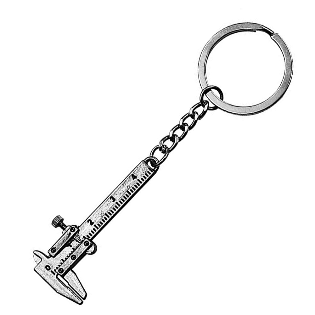 BENBOR Zinc Alloy Keyring Mini Simulation Slide Ruler Vernier Caliper Model Key Chain Key Ring Gift BENBOR Zinc Alloy Keyring Mini Simulation Slide Ruler Vernier Caliper Model Key Chain Key Ring Gift