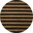 thumbnail image 1 of Ahgly Company Indoor Round Abstract Light Brown Abstract Area Rugs, 7' Round, 1 of 6