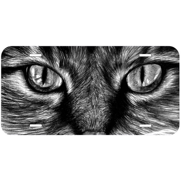 Cat Eyes ETAG07 Novelty Car Auto License Plate
