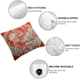 thumbnail image 4 of COMIO  Throw Pillows Cover Red Phoenix Chinese Double Happiness Happy Marriage Dragon Wedding China Pattern Auspicious Cut Bird Cushion Case for Fall Home Decor 2pc, 4 of 6