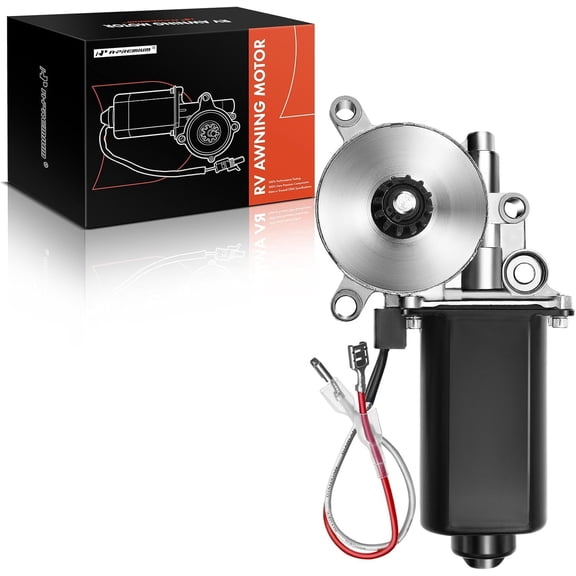 A-Premium 266149 RV Motorhome Power Amning Replacement Motor Compatible with Solera Venture LCI Lippert, 75-RPMm and 12-Volt DC Motor with 2-Way Single Connector