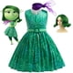 thumbnail image 4 of Disfraz de princesa Disney Inside Out Joy Disgust + peluca para niñas, para Halloween, carnaval, cumpleaños, disfraces de felicidad, 4 of 5