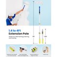 thumbnail image 2 of Kit de rodillos de pintura RYMTOX, 33 unidades, con barra de extensión y cepillos, 2 of 8