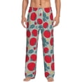 thumbnail image 2 of Lsque Tomato Print Men's Pajama Pants, Lounge Pant - Comfortable Home Wear,Elastic Waistband, Stylish Design-Large, 2 of 9
