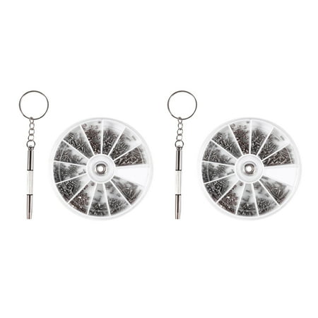 

1200 Pcs Small Stainless Steel Screws 12 Kinds of Electronics Nuts Assortment + 2Pc Screwdriver