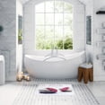 thumbnail image 6 of Evideco French Home Goods Memory Foam Bathroom Rug 36"x24", Zen Attitude Print, Pink Stones Design, Soft Cushioned Mat, Anti-Slip Backing, Quick Dry,, 6 of 7