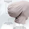 thumbnail image 2 of Jumpingount Turbante musulmán artesanal exquisito de fibra: forro fino y amplio espacio para el cabello, capó, hijab, mujeres Sombreros meñique, 2 of 6