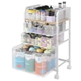 thumbnail image 1 of Carrito Organizador de Manualidades Yociyoga de 4 Niveles con 3 Cajones y Ruedas Blanco, 1 of 9