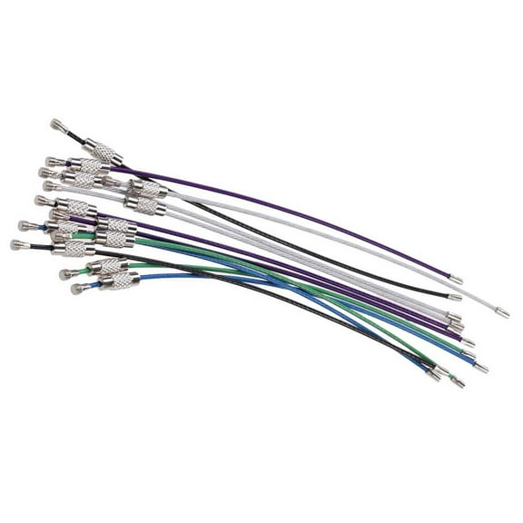 RENACLIPY 12Set Bag Tags Wire Heavy Duty Luggage Tag with Wire Random Color