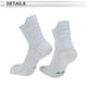 thumbnail image 5 of Calcetines de ciclismo Unique Bargains, secado rápido, antideslizantes, absorbentes de sudor, desodorantes y anti-fricción, blancos, tamaño M, neutros y universales, 5 of 7
