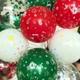 thumbnail image 3 of Globo navideño de látex de 12 pulgadas de grosor con estampado de tinta verde, muñeco de nieve, Papá Noel, trineo, decoración para fiesta infantil de Año Nuevo, 3 of 4