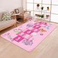 thumbnail image 2 of Hopscotch Kids Runner Rug Soft Plush Play Mat Non-Slip Garden Numbers Collection Educational & Fun Throw Rugs for Boys&Girls Playroom Bedroom Best Gift, 2 of 5