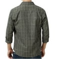 thumbnail image 5 of Fashion Plus Size Long Sleeve Shirts for Mens Casual Button Tops Short Sleeve Plaid Shirt Hooded Blouse Clearance Under 5$!, 5 of 8