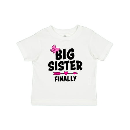 

Inktastic Big Sister Finally with Bow and Arrow Girls Baby T-Shirt