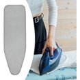 thumbnail image 3 of Generic Ironing Board Cover Cotton Heat Resistant Replacement Household Firm Soft Sleeve Protector Reliable Accessories with Padding, Silver, for Medium Board, 3 of 7