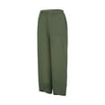 thumbnail image 2 of Abcnature Women's Wide Leg Pants, Plus Size Linen Harem Pants Casual Summer Printed Pants with Pockets Army Green 4XL, 2 of 9
