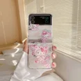 thumbnail image 4 of Cute Cartoon Sanrio Hello Kitty Transparent Phone Case For Samsung Galaxy Z Flip 6 5  Cases Soft TPU Back Cover For Z Flip 3 4 Gift Festivals, 4 of 6