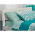 thumbnail image 2 of Leo & Lacey Modern Solid Wood Twin Panel Headboard with USB Charger in White, 2 of 4