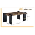 thumbnail image 6 of MDF Rectangular Living Room Coffee Table,Modern Minimalist Coffee Table,Metal Support Legs,Easy to Clean,Suitable for Living Room and Lounge Area,Walnut, 6 of 9